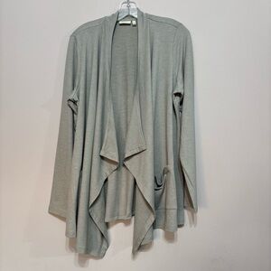 Chic Light Gray Women's Cardigan